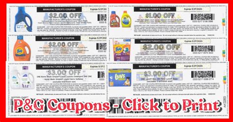 p & g coupons printable|Iba pa.